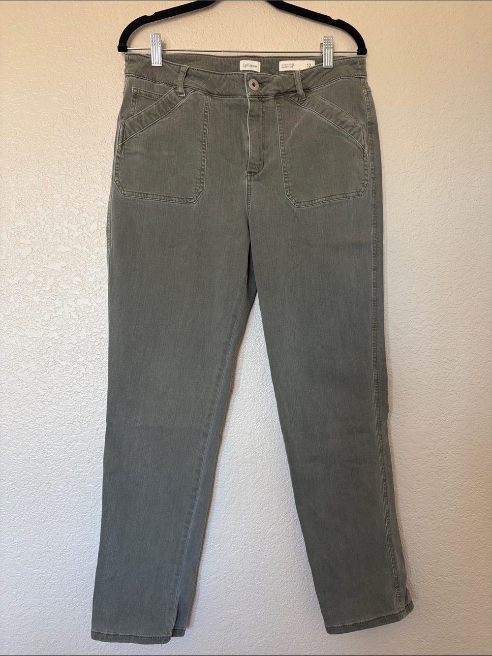J. Jill Olive-Tone Straight Leg Pants